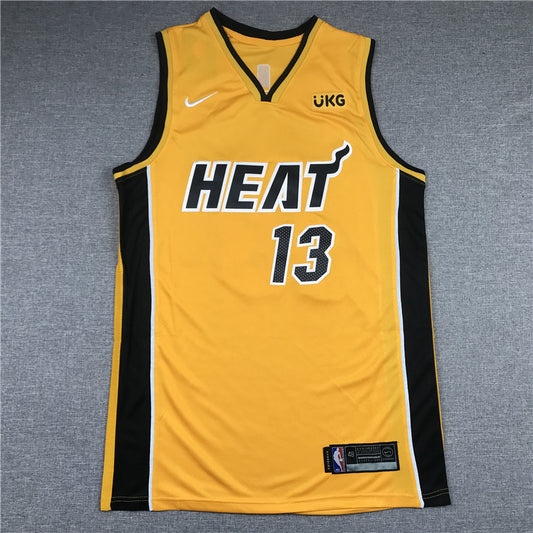Men's Miami Heat Bam Adebayo #13 Gold 2020/21 Swingman Player Jersey1