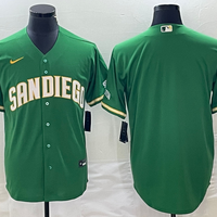 Men's San Diego Padres Green Replica Blank Jersey1