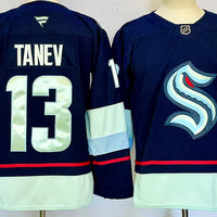 Men's Seattle Kraken Brandon Tanev #13 Fanatics Navy Home Breakaway Player Jersey