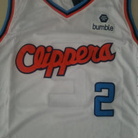 Men's LA Clippers Kawhi Leonard #2 White Player Jersey1
