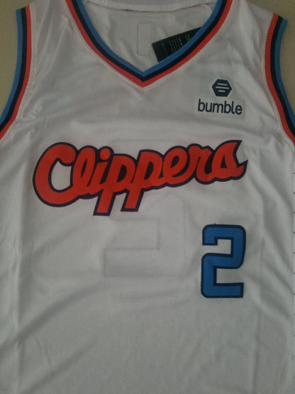 Men's LA Clippers Kawhi Leonard #2 White Player Jersey1