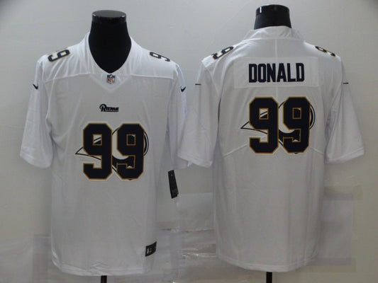 Men's Los Angeles Rams Aaron Donald #99 White Player Game Jersey1