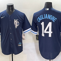 Men's Kansas City Royals Jac Caglianone #14 Navy City Connect Limited Player Jersey