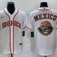 Men's 2023 World Baseball Classic Mexico White Replica Baseball Jersey1