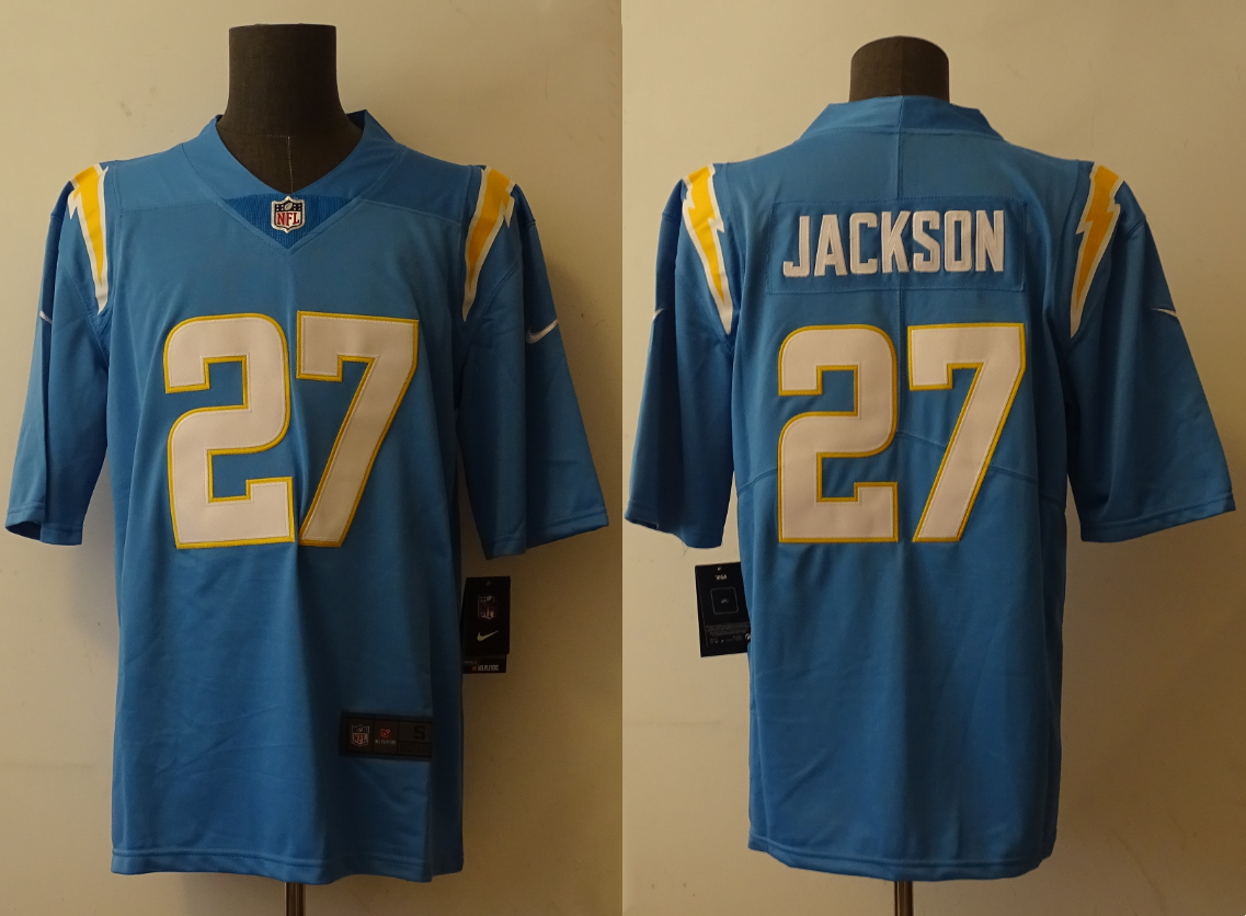 Men's Los Angeles Chargers J.C. Jackson #27 Powder Blue Player Game Jersey