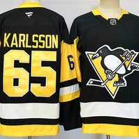 Men's Pittsburgh Penguins Erik Karlsson #65 Fanatics Black Home Breakaway Jersey