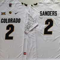 Men's Colorado Buffaloes Shedeur Sanders #2 White Player Jersey