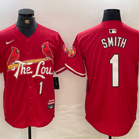 Men's St. Louis Cardinals Ozzie Smith #1 Red 2024 City Connect Limited Player Jersey1
