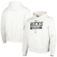 Men's Milwaukee Bucks 2022/23 Spotlight On-Court Practice Performance Pullover Hoodie