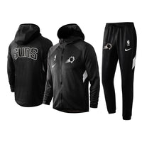 Men's Phoenix Suns Black 2019/20 Showtime Full-Zip Therma Flex Performance Hoodie