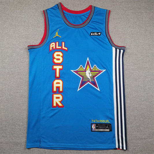 Men's Los Angeles Lakers LeBron James #23 Light Blue 2025 NBA All-Star Game Swingman Player Jersey1