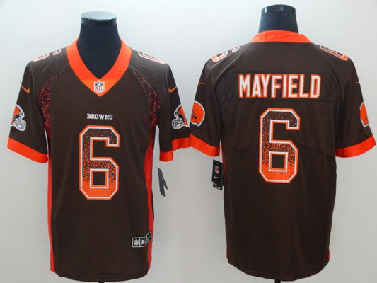 Men's Cleveland Browns Baker Mayfield Brown Player Jersey1