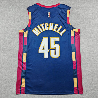 Men's Cleveland Cavaliers Donovan Mitchell #45 Navy Swingman Jersey - Classic Edition