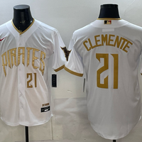 Men's Pittsburgh Pirates Roberto Clemente #21 White 2026 City Connect Stadium Jersey
