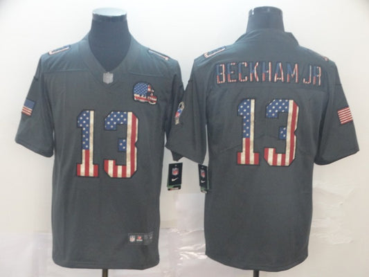 Men's Cleveland Browns Odell Beckham Jr. Black Player Jersey1