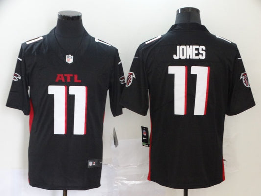 Men's Atlanta Falcons Julio Jones #11 Black Game Player Jersey1