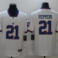 Men's New York Giants Jabrill Peppers #21 White Game Player Jersey1