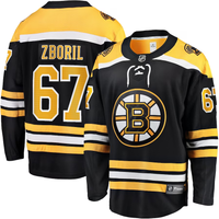 Men's Boston Bruins Jakub Zboril #67 Black Replica Player Jersey1