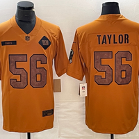 Men's New York Giants Lawrence Taylor #56 Brown 2023 Salute To Service Retired Player Limited Jersey1