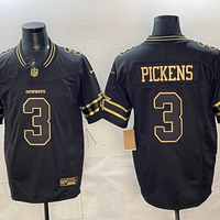 Men's Dallas Cowboys George Pickens #3 Black Game Jersey