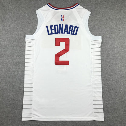 Men's LA Clippers Kawhi Leonard Nike White 2022/23 Swingman Jersey1 - Association Edition