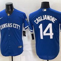 Men's Kansas City Royals Jac Caglianone #14 Royal Limited Player Jersey