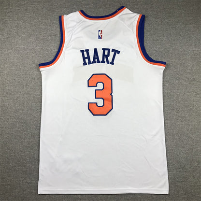 Men's New York Knicks Josh Hart #3 White Swingman Jersey1 - Association Edition