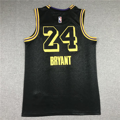 Men's Black mamba Los Angeles Lakers Kobe Bryant #24 Jersey1 peach heart