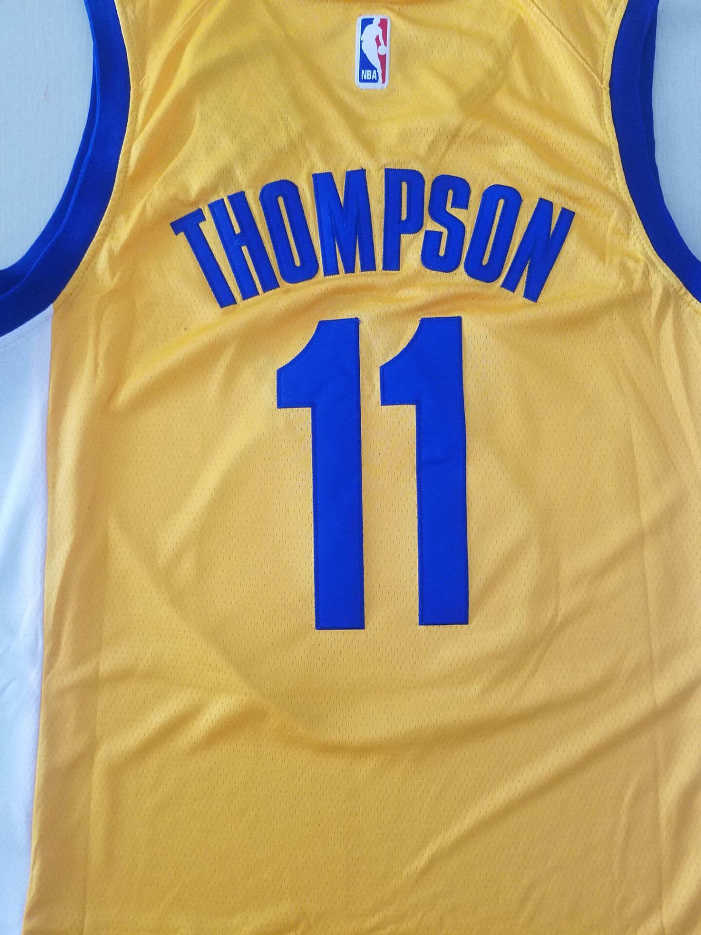 Men's Golden State Warriors Klay Thompson #11 Yellow Fashion Swingman Jersey1