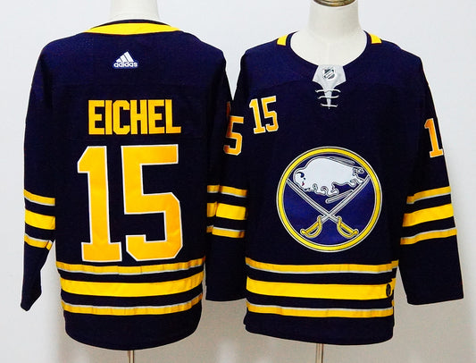 Men's Buffalo Sabres Jack eichel #15 Navy Replica Player Jersey1