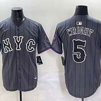 Men's New York Mets David Wright #5 Gray City Connect Limited Player Jersey