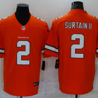 Men's Denver Broncos Patrick Surtain II #2 Orange Game Player Jersey1