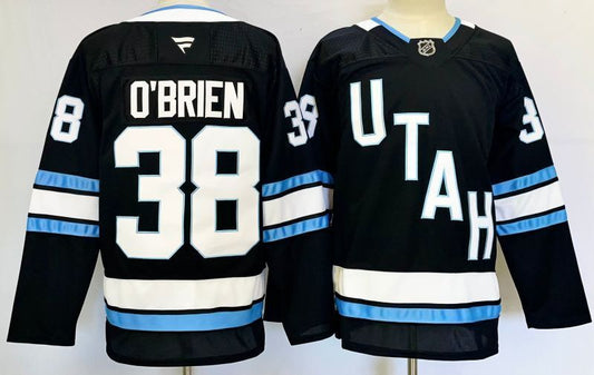 Men's Utah Mammoth Liam O'Brien #38 Fanatics Black Player Game Jersey