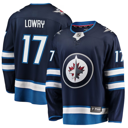Men's Winnipeg Jets Adam Lowry #17 Navy Player Game Jersey1