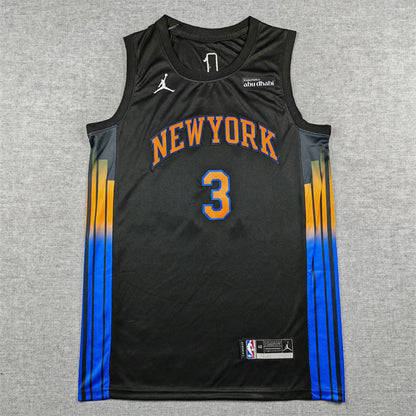 Men's New York Knicks Josh Hart #3 Black Swingman Jersey - Statement Edition