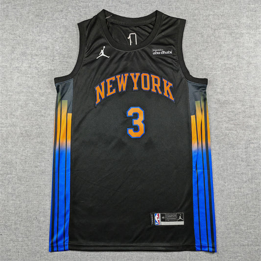 Men's New York Knicks Josh Hart #3 Black Swingman Jersey - Statement Edition