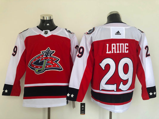 Men's Columbus Blue Jackets Patrik Laine #29 Red Breakaway Player Jersey1