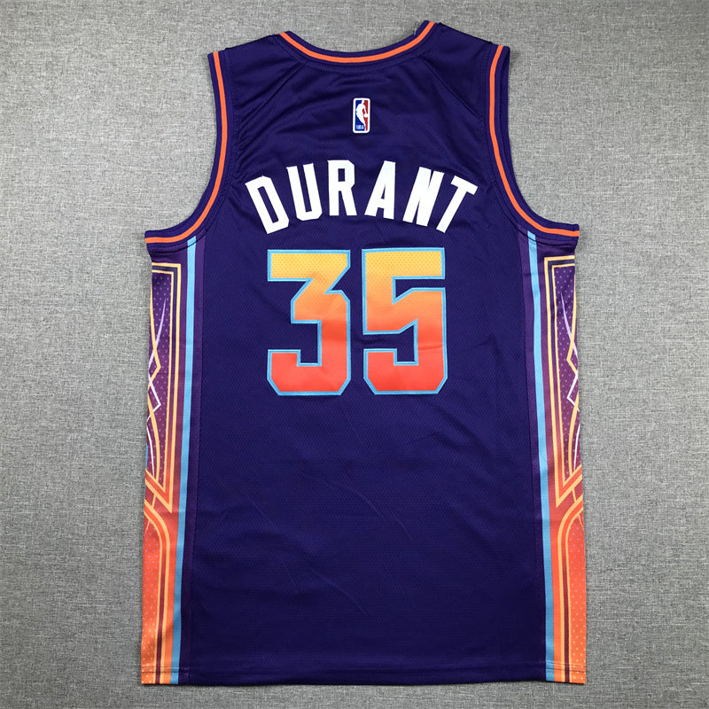 Men's Phoenix Suns Kevin Durant #35 Purple 2023/24 Swingman Jersey1 - City Edition