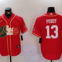 Men's San Francisco 49ers Brock Purdy #13 Scarlet Game Jersey1