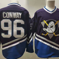 Men's Anaheim Ducks Charlie Conway #96 Navy Breakaway Player Jersey1