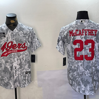 Men's San Francisco 49ers Christian McCaffrey #23 Arctic Camo Salute to Service Limited Jersey1