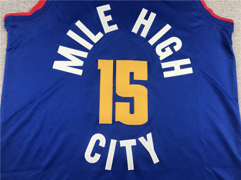 Men's Denver Nuggets Nikola Jokic #15 NBA Player Jersey1 - Retro Blue