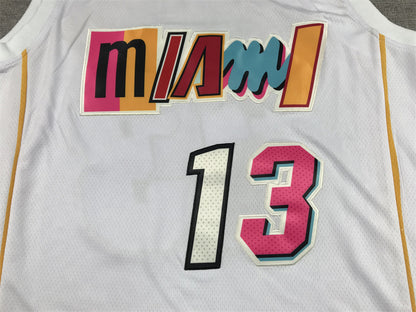 Men's Miami Heat Bam Adebayo #13 White 2022/23 Swingman Jersey1 - City Edition