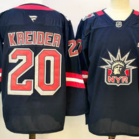 Men's New York Rangers Chris Kreider #20 Navy Breakaway Player Jersey