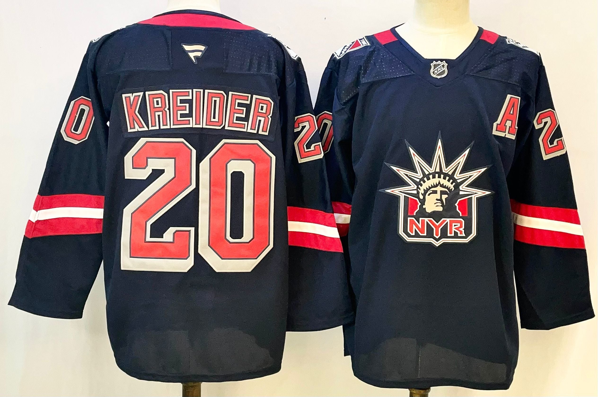 Men's New York Rangers Chris Kreider #20 Navy Breakaway Player Jersey