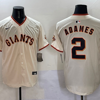 Men's San Francisco Giants Willy Adames #2 Cream Home Replica Player Jersey1