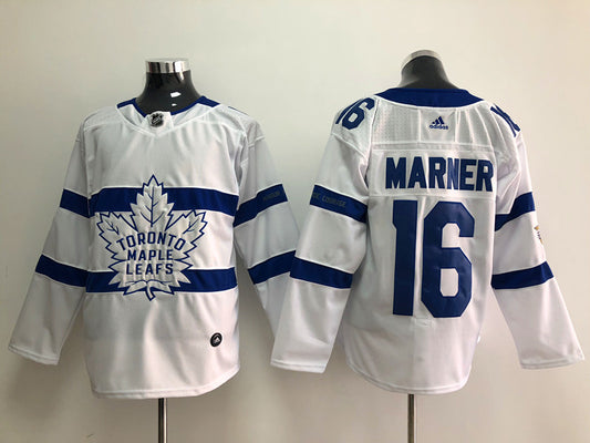 Men's Toronto Maple Leafs Mitch Marner #16 White Player Jersey1