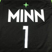 Men's Minnesota Timberwolves Anthony Edwards Black Swingman Jersey1 City Edition