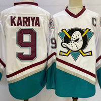 Men's Anaheim Ducks Paul Kariya #9 White Player Jersey