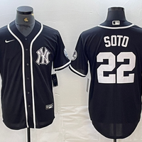 Men's New York Yankees Juan Soto #22 Black Limited Jersey1